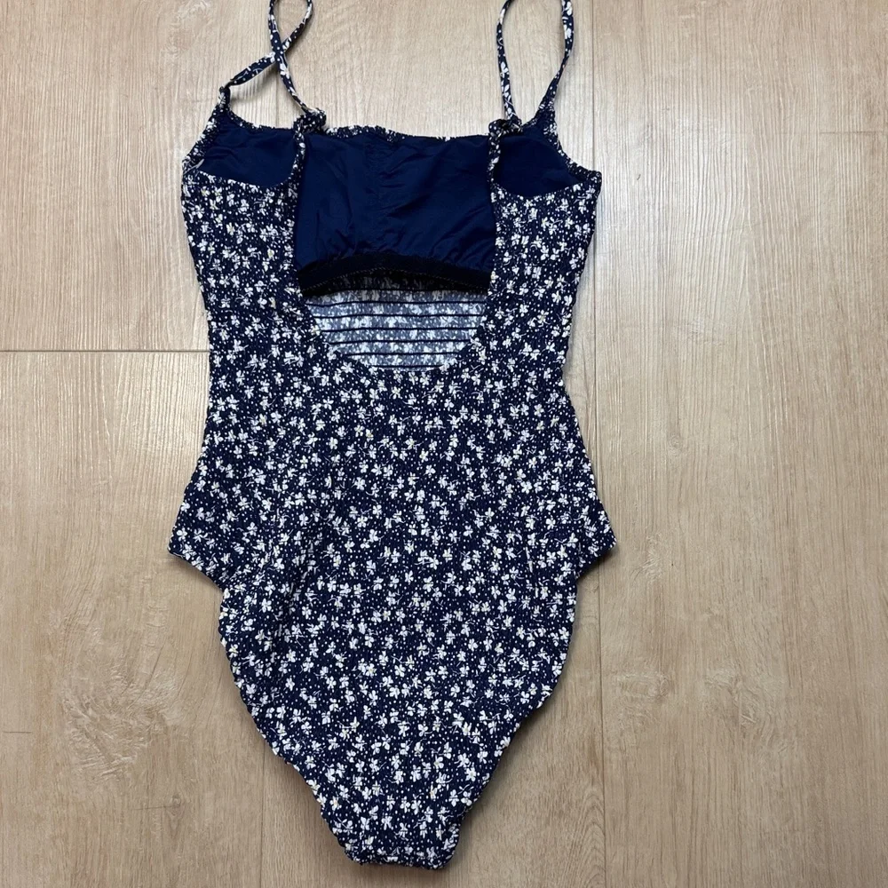 Polo Ralph Lauren Kennedy Smocked One-Piece Swimsuit